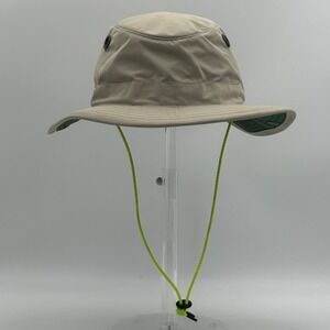 Tilley Endurables Tan Bucket Hat Size 7 1/8 Made in Canada Hiking Sun Hat Snaps
